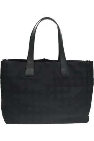 CHANEL Pre-owned, Dames, Zwart, ONE Size, Nylon, Pre-owned Nylon totes