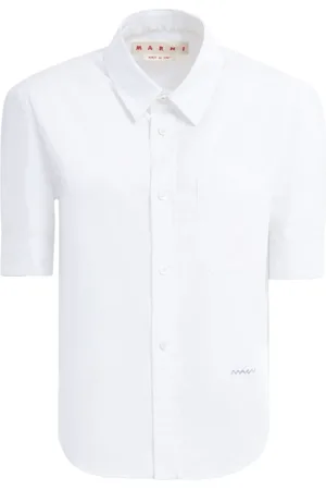 Marni Blouses & Shirts, Dames, Wit, S, Katoen, Witte Shirt voor Vrouwen