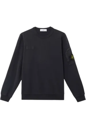Stone Island Sweatshirts & Hoodies, Heren, Zwart, XL, Katoen, Moderne Urban Sweatshirt