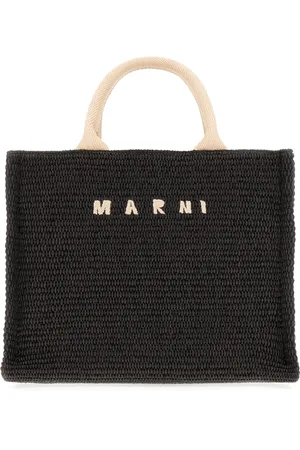 Marni Tassen, Dames, Zwart, ONE Size, Katoen, Handtassen voor Vrouwen