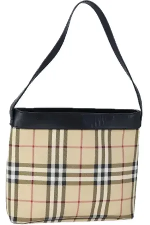Burberry Pre-owned, Dames, , ONE Size, Leer, Tweedehands leren schoudertassen