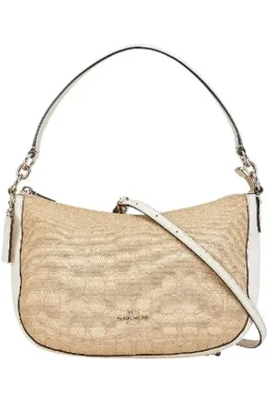 Coach Pre-owned, Dames, , ONE Size, Leer, Tweedehands Canvas handtassen