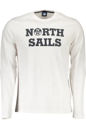 North Sails Tops, Heren, Wit, 3Xl, Katoen, Eenvoudig wit katoenen T-shirt