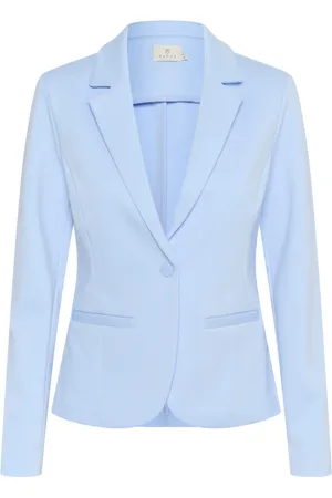 Kaffe Jassen, Dames, Blauw, M, Klassieke Blazer Jas Windsurfer Stijl