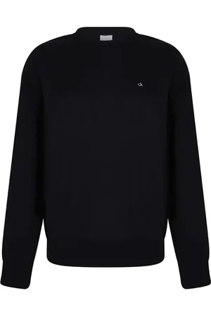 Calvin Klein Sweatshirts & Hoodies, Dames, Zwart, XL, Zachte Terry Sweatshirt Essentieel Logo Stijlvol