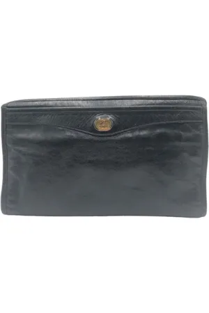 Gucci Pre-owned, Heren, Zwart, ONE Size, Pre-owned Leather clutches