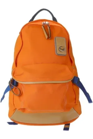 Loewe Pre-owned, Dames, Oranje, ONE Size, Leer, Pre-owned Canvas backpacks