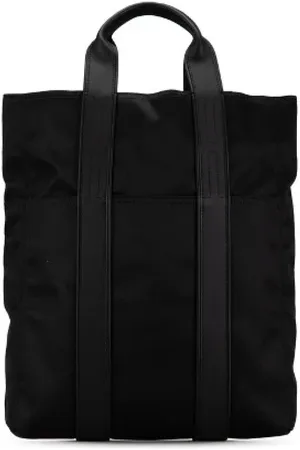 Hermès Pre-owned, Dames, Zwart, ONE Size, Leer, Pre-owned Canvas totes
