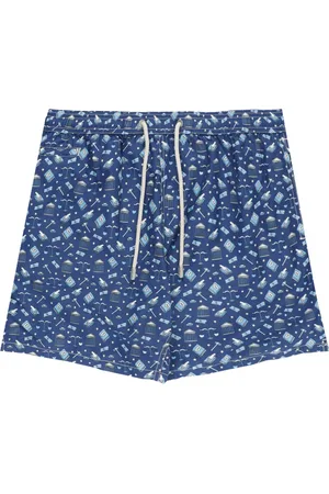 MC2 SAINT BARTH Badkleding, Heren, Blauw, M, Lawyer Mood Zwemshorts Blauw