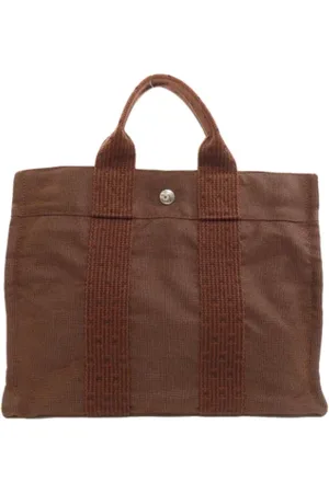 Hermès Pre-owned, Dames, Bruin, ONE Size, Tweedehands Canvas handtassen