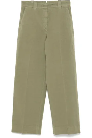 Incotex Broeken, Dames, Groen, M, Katoen, Casual Katoenen Broek