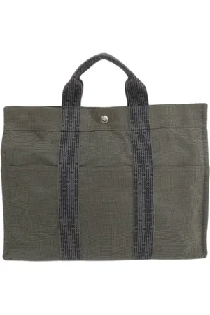 Hermès Pre-owned, Dames, Groen, ONE Size, Pre-owned Fabric handbags