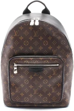 LOUIS VUITTON Pre-owned, Heren, Bruin, ONE Size, Leer, Pre-owned Canvas backpacks