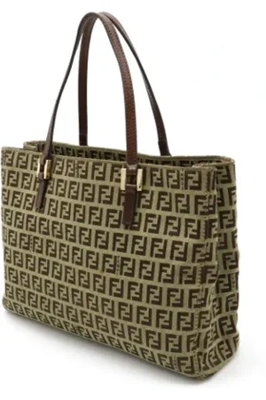 Fendi Pre-owned, Dames, Bruin, ONE Size, Leer, Pre-owned Canvas fendi-bags