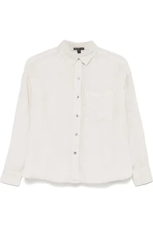 James Perse Blouses & Shirts, Dames, , M, Linnen, Lichtgewicht Linnen Oversized Shirt