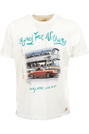BOB der Bär Tops, Heren, Wit, M, Jersey Print Heren T-shirt