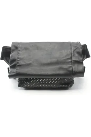 Bottega Veneta Pre-owned, Heren, Zwart, ONE Size, Leer, Pre-owned Leather crossbody-bags