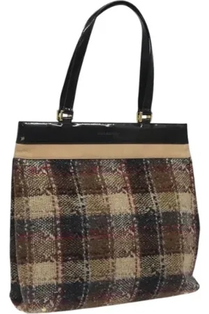 Burberry Pre-owned, Dames, , ONE Size, Wol, Pre-owned Wool handbags