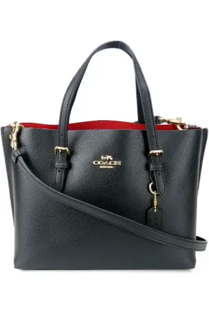Coach Pre-owned, Dames, Zwart, ONE Size, Tweedehands leren handtassen