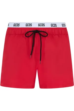 GCDS Badkleding, Heren, Rood, XL, Polyester, Rode zee shorts voor mannen