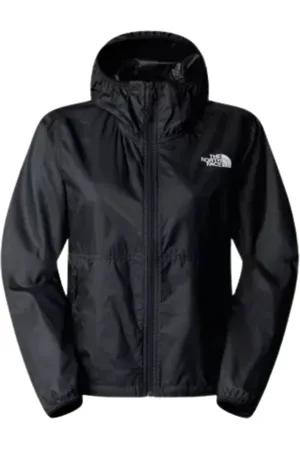 The North Face Jassen, Dames, Zwart, L, Polyester, Zwarte Windbreaker Cyclone Jas