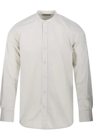 OFFICINE GENERALE Overhemden, Heren, , M, Katoen, Stone Gaspard Shirt