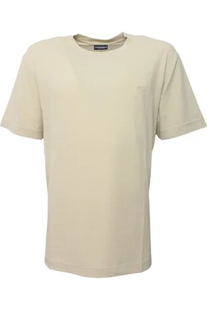 Emporio Armani Tops, Heren, , XL, Katoen, Katoenen Ronde Hals Korte Mouw T-shirt