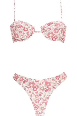 MC2 SAINT BARTH Badkleding, Dames, Veelkleurig, S, Roze Bikini met Betsy Patroon