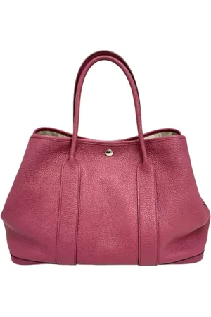 Hermès Pre-owned, Dames, Paars, ONE Size, Leer, Tweedehands leren handtassen