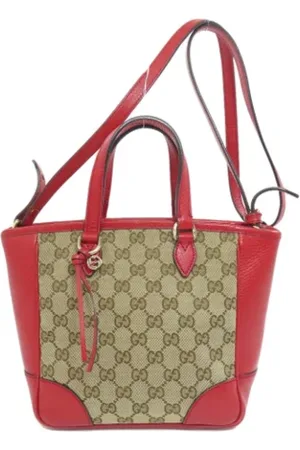 Gucci Pre-owned, Dames, Rood, ONE Size, Tweedehands Canvas handtassen