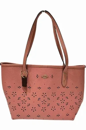 Coach Pre-owned, Dames, Roze, ONE Size, Leer, Tweedehands leren handtassen