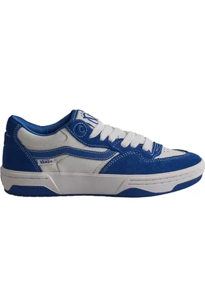 Vans Schoenen, Heren, Blauw, 42 1/2 EU, Leer, Klassieke Tennisgeïnspireerde Impact Waffle Sneakers