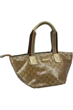 Gucci Pre-owned, Dames, Grijs, ONE Size, Tweedehands Canvas handtassen
