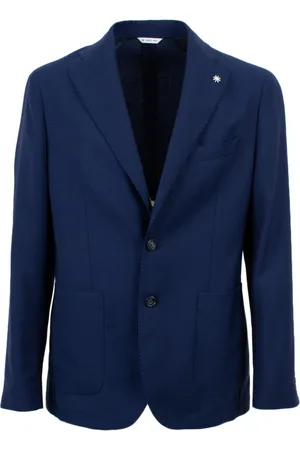 Manuel Ritz Jassen, Heren, Blauw, XL, Herenjas Klassieke Stijl
