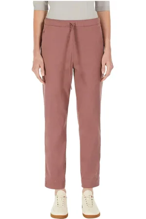 Max Mara Broeken, Dames, Paars, M, Katoen, Paarse Joggerbroek voor vrouwen