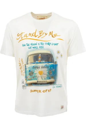 BOB der Bär Tops, Heren, Wit, M, Jersey Print Heren T-shirt