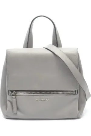 Givenchy Pre-owned, Dames, Grijs, ONE Size, Leer, Tweedehands leren handtassen