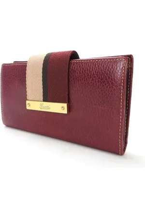 Gucci Pre-owned, Dames, Bruin, ONE Size, Leer, Tweedehands leren portemonnees