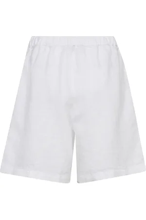 Mos Mosh Korte broeken, Dames, Wit, M, Linnen, Witte Linnen Bermuda Shorts & Knickers