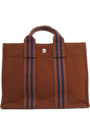 Hermès Pre-owned, Dames, Bruin, ONE Size, Tweedehands Canvas handtassen