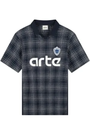 Arte Antwerp Tops, Heren, Blauw, L, Polyester, Retro Sporty T-shirt