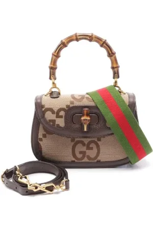 Gucci Pre-owned, Dames, , ONE Size, Leer, Tweedehands Canvas handtassen