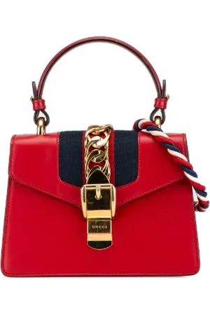 Gucci Pre-owned, Dames, Rood, ONE Size, Leer, Tweedehands leren handtassen