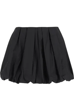 Pinko Rokken, Dames, Zwart, S, Katoen, Katoenen Ballon Mini Rok