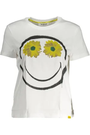 Desigual Tops, Dames, Wit, XL, Katoen, Witte Katoenen Dames Top