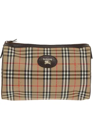 Burberry Pre-owned, Dames, , ONE Size, Pre-owned Canvas clutches