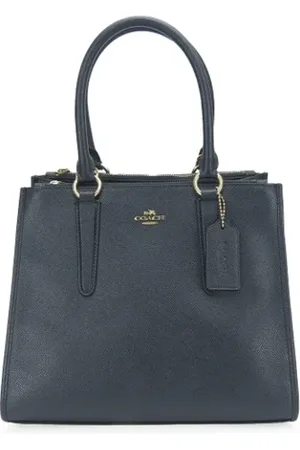 Coach Pre-owned, Dames, Blauw, ONE Size, Tweedehands leren handtassen