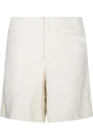OFF-WHITE Korte broeken, Heren, , M, Katoen, Terry Bowling Shorts Cream