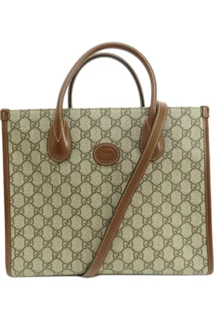 Gucci Pre-owned, Dames, Bruin, ONE Size, Pre-owned Plastic handbags