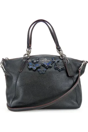 Coach Pre-owned, Dames, Zwart, ONE Size, Tweedehands leren handtassen